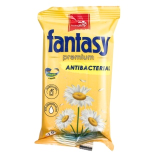 Упаковка влажных салфеток, 15 штук, антисептические, Premium Fantasy - интернет-магазин optom-k.com