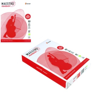 Бумага, А4, 80 г/м2, 500 листов, Maestro standard + - интернет-магазин optom-k.com