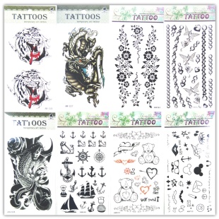 Тату 20,5х10 см, "Temporary tattoo" - интернет-магазин optom-k.com
