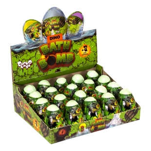 Бомбочка для ванны, в виде яйца 5х8 см, с сюрпризом внутри, "Bath Bomb. Dino", Danko Toys - интернет-магазин optom-k.com