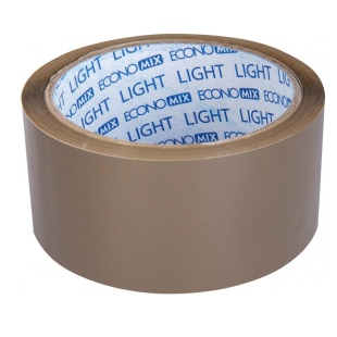 Скотч, 45 мм х 61 м, упаковочный, коричневый цвет, "Light", ECONOMIX - интернет-магазин optom-k.com