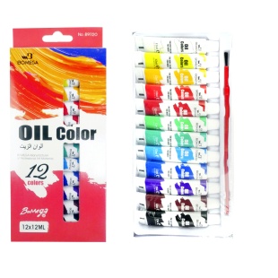 Краски масляные, 12 цветов, 12 мл, "OIL Color", Bomeijia - интернет-магазин optom-k.com