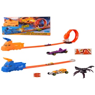 Трек, 1 машинка, трасса, в коробке 7х28х50 см, "Hot wheel" - интернет-магазин optom-k.com