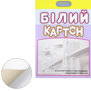 Картон белый, А4, 14 листов, 230 г/м2, односторонний, Люкс Колор - интернет-магазин optom-k.com