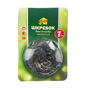Скребок для посуды, 10 г, металлический,  EkOplus - интернет-магазин optom-k.com