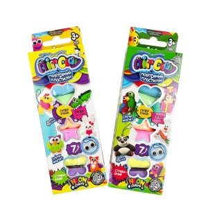 Тесто для лепки, 70 г, 7 цветов,в коробке 2х6х16 см, "Air clay", Danko Toys - интернет-магазин optom-k.com
