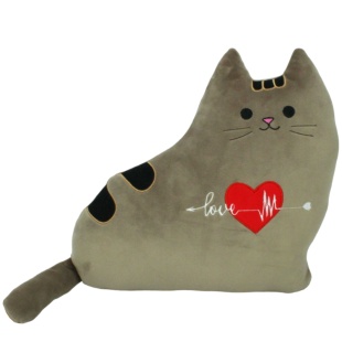 Игрушка-подушка мягкая, 30х31 см, "Cat", Копиця - интернет-магазин optom-k.com