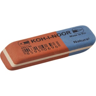 Гумка, прямокутна, комбінована,"BlueStar", KOH-I-NOOR - інтернет-магазин optom-k.com