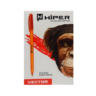 Ручка масляна, 0,7 мм, "Vector", Hiper - інтернет-магазин optom-k.com
