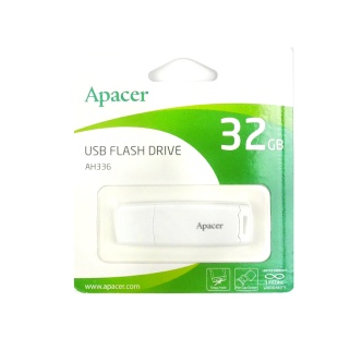 Флешка, 32Gb, USB 2.0, "Apacer White" - інтернет-магазин optom-k.com
