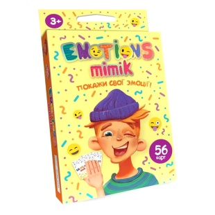 Гра настільна, україномовна, в коробці 2,5х9х13 см, "Emotions Mimik", Danko Toys - інтернет-магазин optom-k.com