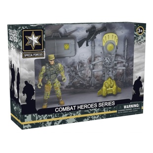 Фігурка військового, з обладнанням, в коробці 24.5 х 6.3 х 17.5, DIY TOYS - інтернет-магазин optom-k.com