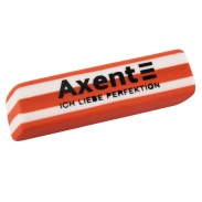 Гумка, прямокутна, двокольорова, AXENT - інтернет-магазин optom-k.com