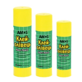 Клей-олівець,  8 г, Amos - інтернет-магазин optom-k.com