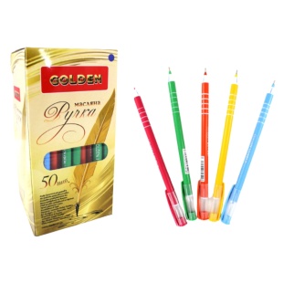 Ручка масляная, 0,5 мм, "Lovely", Golden - интернет-магазин optom-k.com