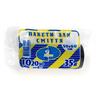 Упаковка мусорных пакетов, 35 л, 9 штук, "Традиция" - интернет-магазин optom-k.com