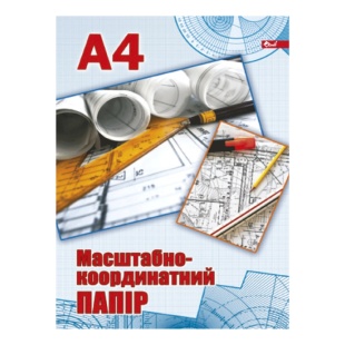 Бумага для чертежа, миллиметровый, масштабно-координатная, А4, 200 листов, СКАТ - интернет-магазин optom-k.com