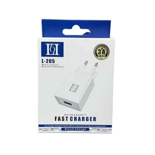 Зарядное устройство, USB-A, 0,3 А, белого цвета "YESPLUS L-205" - интернет-магазин optom-k.com