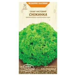 Салат Листовой, 1 г, "Сніжинка", Насіння України - интернет-магазин optom-k.com