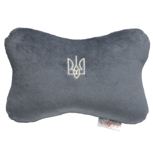 Игрушка-подушка мягкая, 8х15х23 см, серого  цвета, "Тризуб", Tigres - интернет-магазин optom-k.com