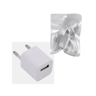 Зарядное устройство, USB-разъем, 5V/1A, белого цвета, "Power Adapter" - интернет-магазин optom-k.com