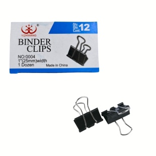 Упаковка биндеров, 25 мм, 12 шт в уп, Binder clips - интернет-магазин optom-k.com