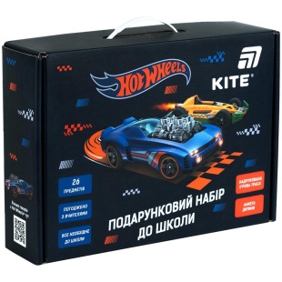 Подарочный набор в школу, Hot Wheels, KITE канцелярия - интернет-магазин optom-k.com